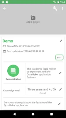 Quiz Maker (Create Quiz /Test) android App screenshot 1